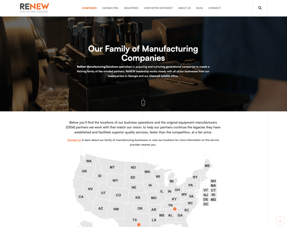 renew website map