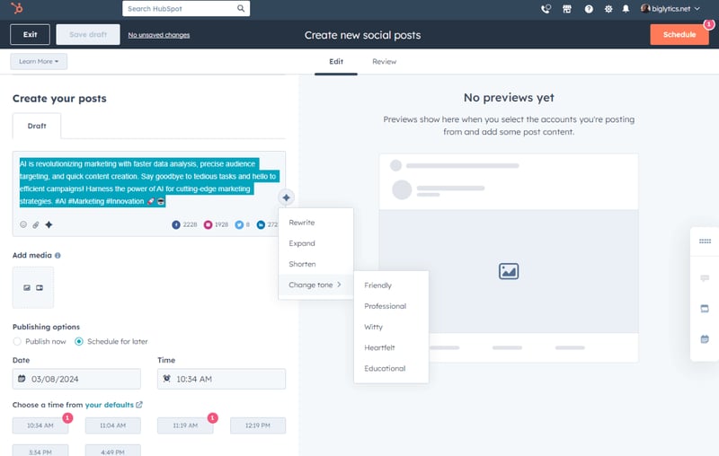 AI Content Creation Tools (Blog, Email, Web)