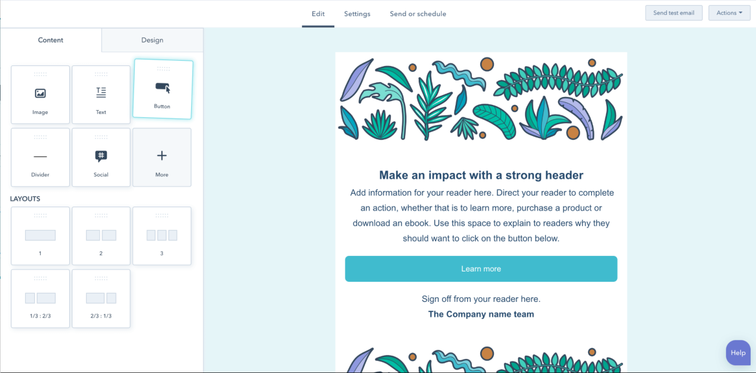 hubspot marketing email