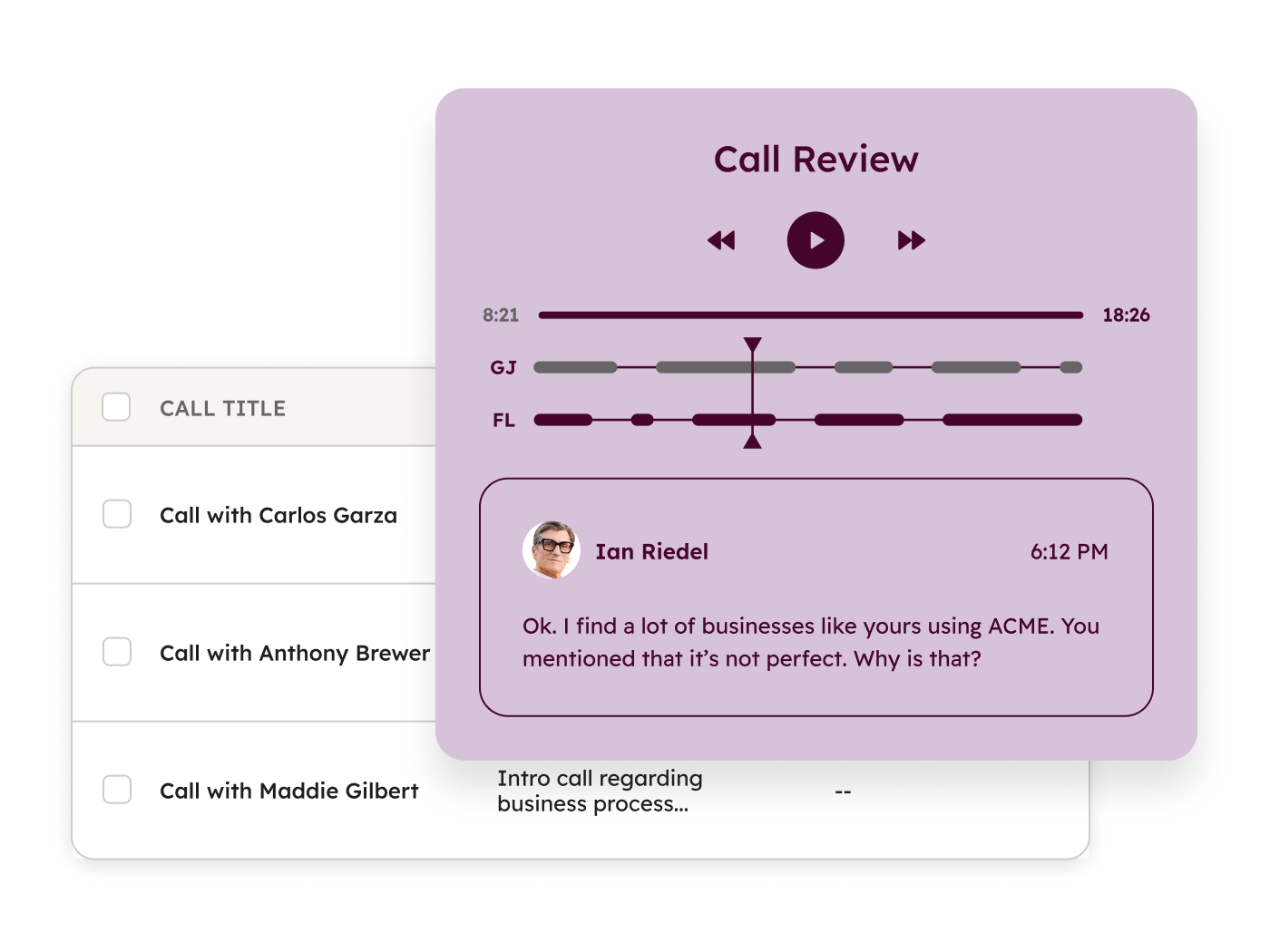 Sales Hub - Call Tracking Feature