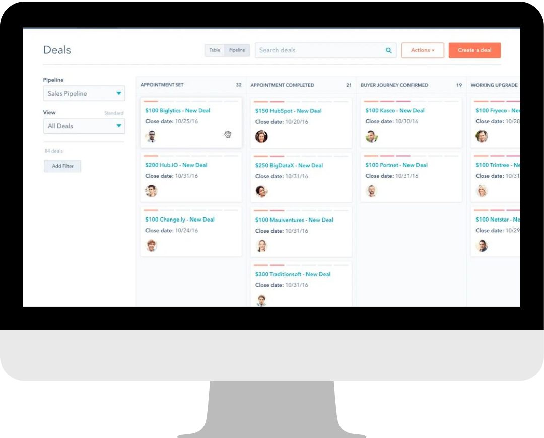 deal pipeline mock up